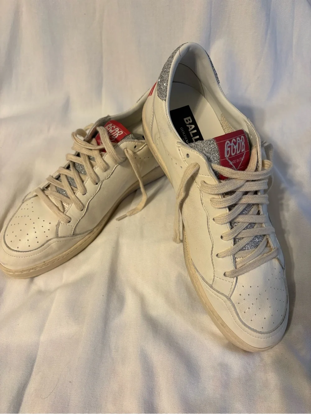 Golden Goose LTD Edition I LOVE YOU Ballstar with Swarovski tongue and heel